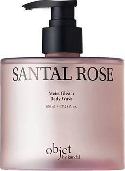 Зволожувальний гель для душу Kundal Moist Gleam Santal Rose 450 мл (8809953778439)