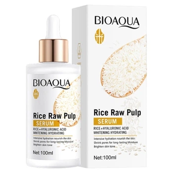 Осветляющая сыворотка для лица с экстрактом риса Bioaqua Rice Raw Pulp Serum, 100 мл