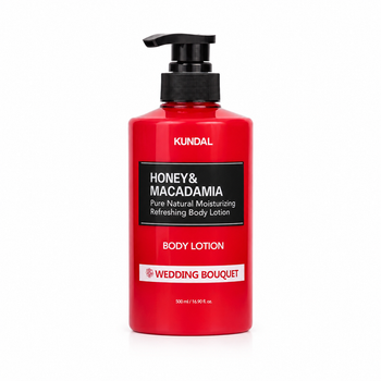 Парфюмированный лосьон KUNDAL Honey & Macadamia Pure Body Lotion Wedding Bouquet для тела Свадебный букет 500 мл