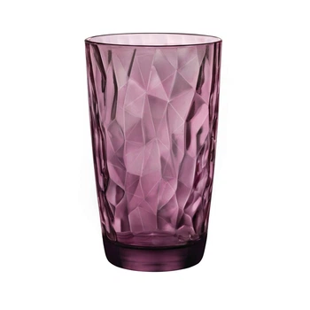 Стакан высокий Bormioli Rocco Diamond Rock Purple 350270M02321990 (470мл)