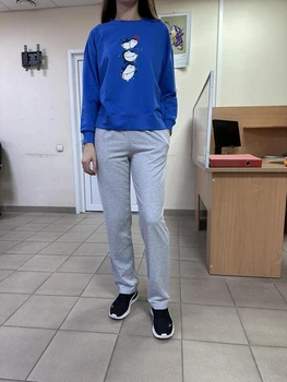 Комплект женский Ellen LPM 0180/40/01 M синий/серый