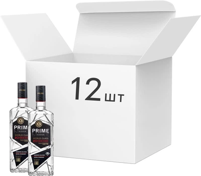 Упаковка горілки Prime World class 0.7 л 40% х 12 шт (4820201995211)