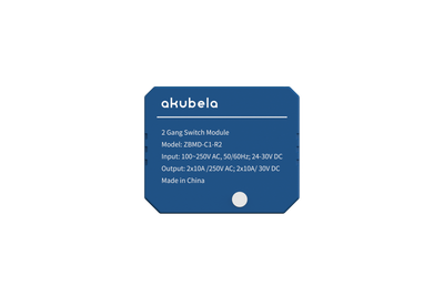 2 канальний вимикач AKUBELA ZigBee ZBMD-C1-R2