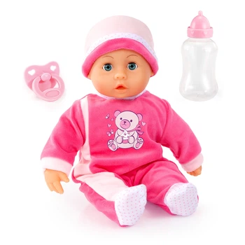 Пупс Bayer First Words Baby с аксессуарами 38 см Розовый 93824BM (4003336408997)