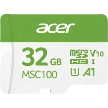 Карта памяти Acer 32GB microSD MSC100 /U1/ V10/A1 Read 100MB/s / Write 10MB/s (BL.9BWWA.335)