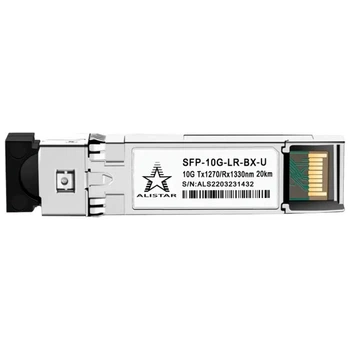 Модуль ALISTAR SFP-10G-LR-BX-U SFP+ 10G BASE-BX 1SM WDM LC 20KM TX1270/RX1330nm DOM