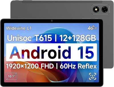 Планшет 10.1'' Full HD BNCF BPad 10 4+8/128Gb 4G 2-SIM 8 ядер Android 15 6500 mAh Серый (102182188)