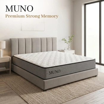 Матрац ортопедичний MUNO Premium Strong Memory односпальний 70x190 см пружинний PocketSpring різнобічної жорсткості для ліжка