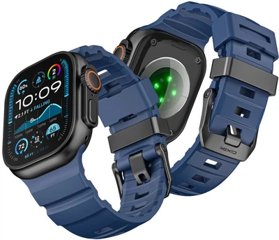 Pasek  Yaxo Rugged Evo Sport do Apple Watch 44/45/46/49 mm Ocean Blue (YAWRESSP02BL)