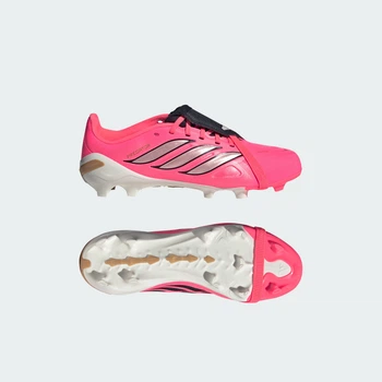 Детские бутсы PREDATOR LEAGUE Fold-Over Tongue Firm Ground Football Kids adidas HP9998 (35.5 EUR) розовый (4069987074202)