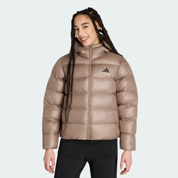 Женская куртка ESSENTIALS INSULATION HOODED adidas KS7688 (S) бежевый (4068804782481)
