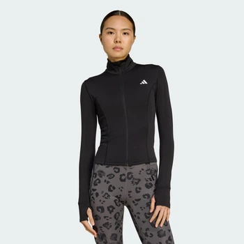 Женская олимпийка Optime Essentials Full-Zip adidas JM9185 (M) черный (4068809921106)