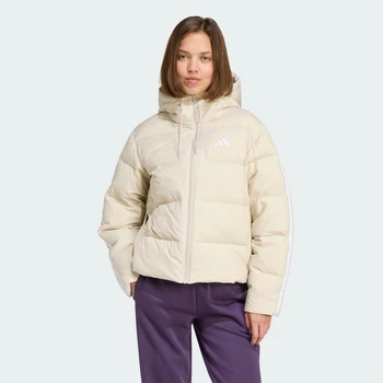 Жіночий пуховик Essentials Climawarm 3-Stripes adidas JM4107 (M) бежевий (4068811737009)