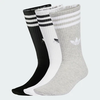 Три пары носков 3-Stripes High Crew adidas JV7418 (37-39) черный (4068807880023)