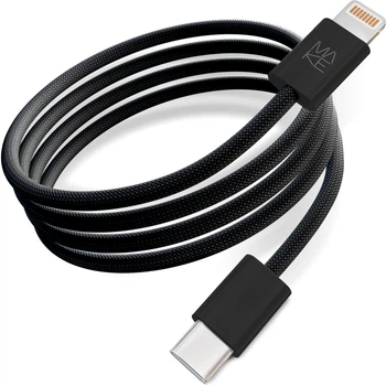Кабель Make Type-C to Lightning 30W 1 м Nylon Black (MCB-LN1BK)