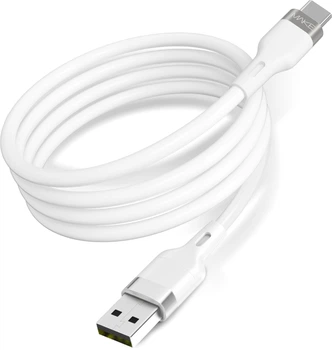 Кабель Make USB to Type-C 3A 1 м Silicone White (MCB-CS1WH)