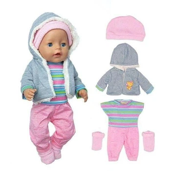 Одежда для куклы Беби Борн / Baby Born 40 -43 см набор одежды брючки курточка шапочка носочки 8376