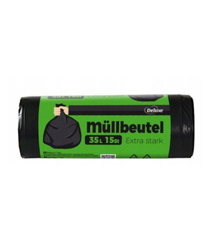Пакети для сміття Deluxe Mullbeutel Extra stark надміцні 35л., 15 штук 4260504880058