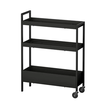 Візок чорний, 50,5x19x67 см IKEA NISSAFORS 106.029.82