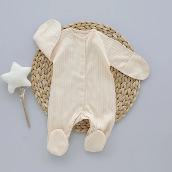 Чоловічок RoyalBaby Персиковий (рубчик) р.62, 0-6 міс