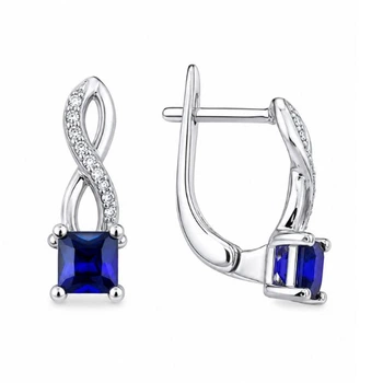 Сережки срібні Фантазія з фіанітами Silver Style (24195.44 sku:2300103944484)