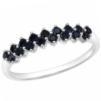 Каблучка срібна фантазія з фіанітами Silver Style 17.5 р. (10112.15 sku:2300103770182)