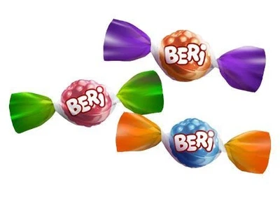 Цукерки Roshen Карамель Beri 250г ( Бері )