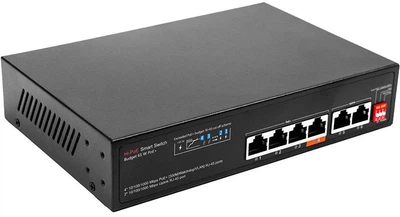 Przełącznik HiSmart 1000Mbps 4-Port + 2G Uplink (TV993567)