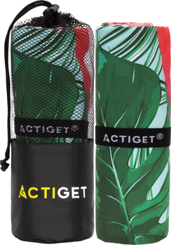 Полотенце микрофибра Actiget Спортивное 180 x 100 см Розово-зеленое (ACT0196)