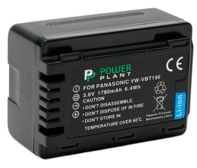 Аккумулятор PowerPlant для Panasonic VW-VBT190 (DV00DV1412)