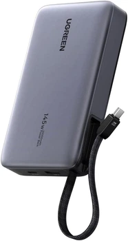 УМБ Ugreen PB551 20000mAh 145W PD/QC, USB-A, USB-С IN/OUT Gray (UGR-55992B)