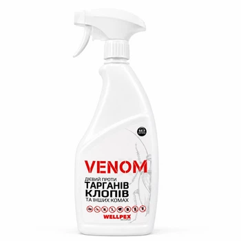 Інсектицидний спрей Venom Spray 750 мл від клопів, тарганів і бліх без запаху з розпилювачем
