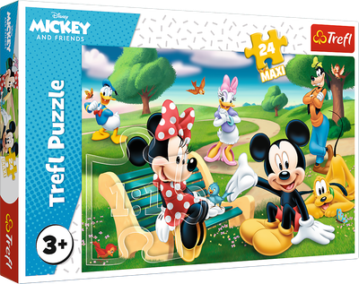 Puzzle Trefl Maxi Myszka Miki w gronie przyjaciół 24 elementy (5900511143447)