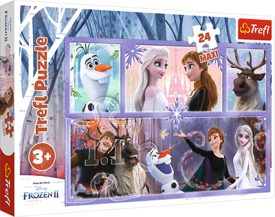 Puzzle Trefl Maxi Świat pełen magii Frozen 2 24 elementy (5900511143454)