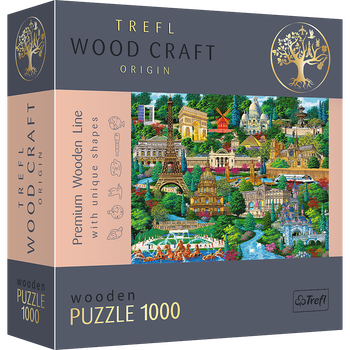 Puzzle drewniane Trefl Francja znane miejsca 1000 elementów (5900511201505)