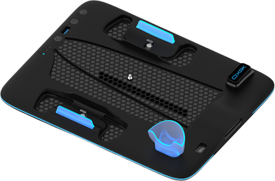 Охолоджуюча зарядна підставка YAXO ICE STORM NE do PS5 Pro/PS5 Slim Techno Black (YGISNECCS01B)