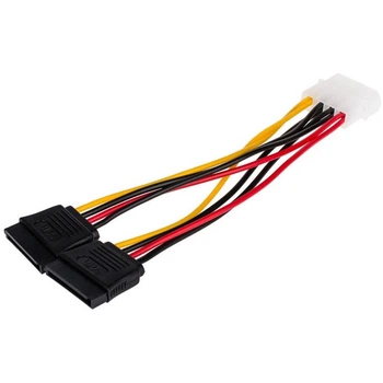 Кабель Atcom 2 Sata 0.2 м Чёрный (16148)