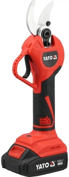 Аккумуляторный секатор Yato с аккумулятором 2 А·ч и зарядным устройством 18 В 30 мм бесщеточный YT-828380 (5906083125850)