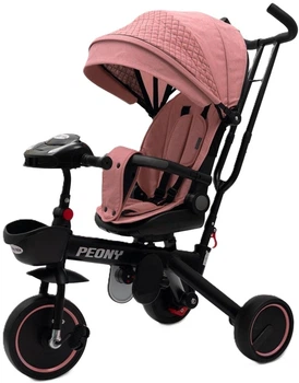 Прогулянковий триколісний велосипед Baby Mix Peony Рожевий 15922 (8596164159224)