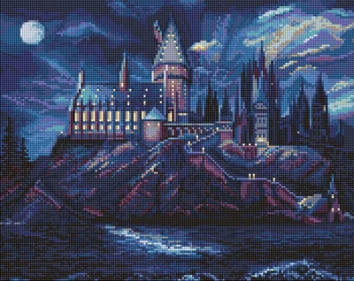 Алмазна мозаїка Harry Potter: Таємничий Гоґвортс Warner Bros. 40х50 Ідейка (AMO20402)