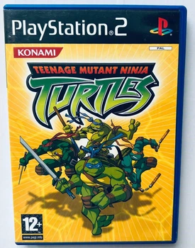 Диск для PlayStation 2 - Teenage Mutant Ninja Turtles (Konami), английская версия, Б/У