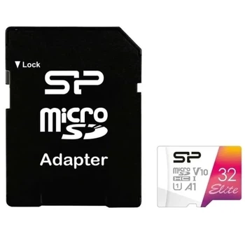Карта пам'яті microSDHC, 32Gb, Elite Colorful, Class10 UHS-I U1 A1 V10 Silicon Power (teh0028477)