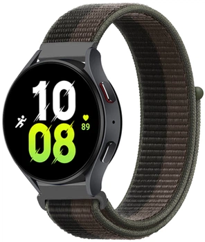 Ремінець тканинний Nylon MRK для смарт-годин Redmi Watch 5 Active / Redmi Watch 5 Lite 22 мм із застібкою на липучці Black and Gray (mrk5868)