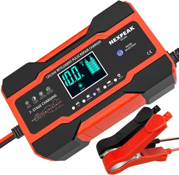 Зарядное устройство NEXPEAK NC201 для автомобильных аккумуляторов 12/24 В