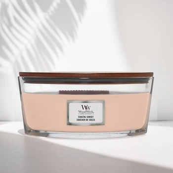 Ароматическая свеча в стекле Woodwick Ellipse Coastal Sunset 453 г (76049E)