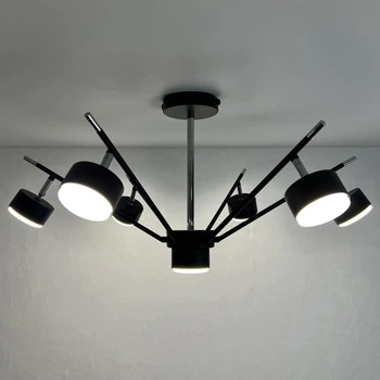 Светильник потолочный LUMINARIA MARY 7xGX53 BLACK/CHROME
