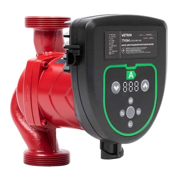 Циркуляционный насос Wetron 50-130Вт Hmax 8м Qmax 130л/мин чугун 180мм