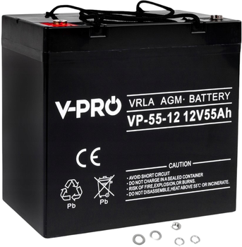 Аккумуляторная батарея Volt Polska AGM VPRO 12V 55 Ah (6AKUAGM055)