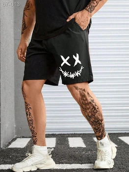 Шорти з ДТФ XXL Чорний (67-013)