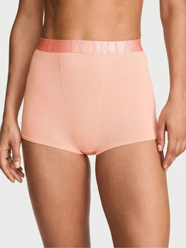 Трусики шорти жіночі бавовняні Victoria's Secret 223772546 M Персикові (1160434839)
